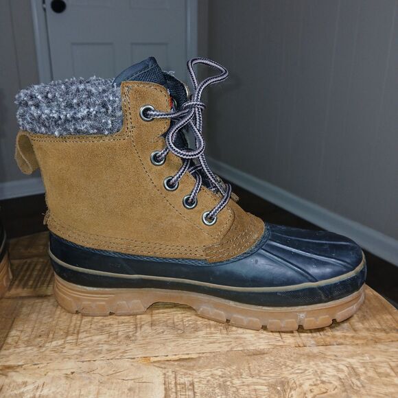 Insulated Duck Boot Thermalite Sz 7 Leather Upper Winter Snow Waterproof Toe main image 13